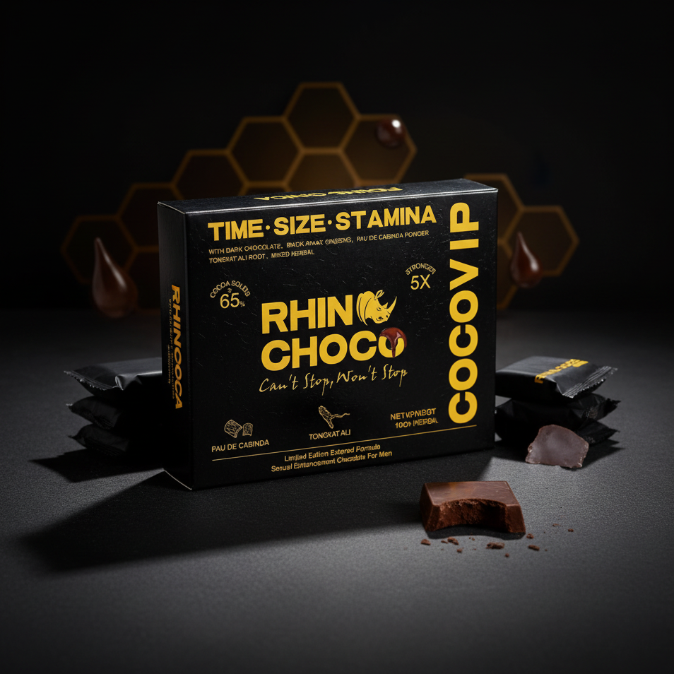 Chocolate Energizante Natural para Vitalidad: Rinoceronte Chocolate | Miel Divina