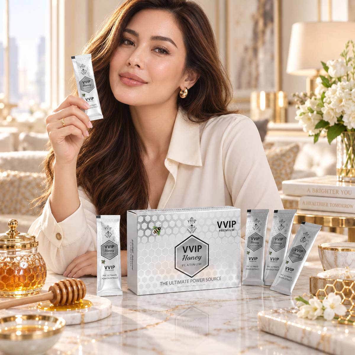 VVIP Honey Platinum — 12 sobres de 20 g