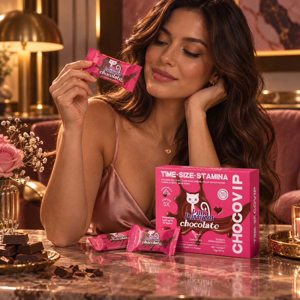 Miel Divina | Gatita Rosa Chocolate 12 Piezas 20g | Placer y Bienestar Femenino