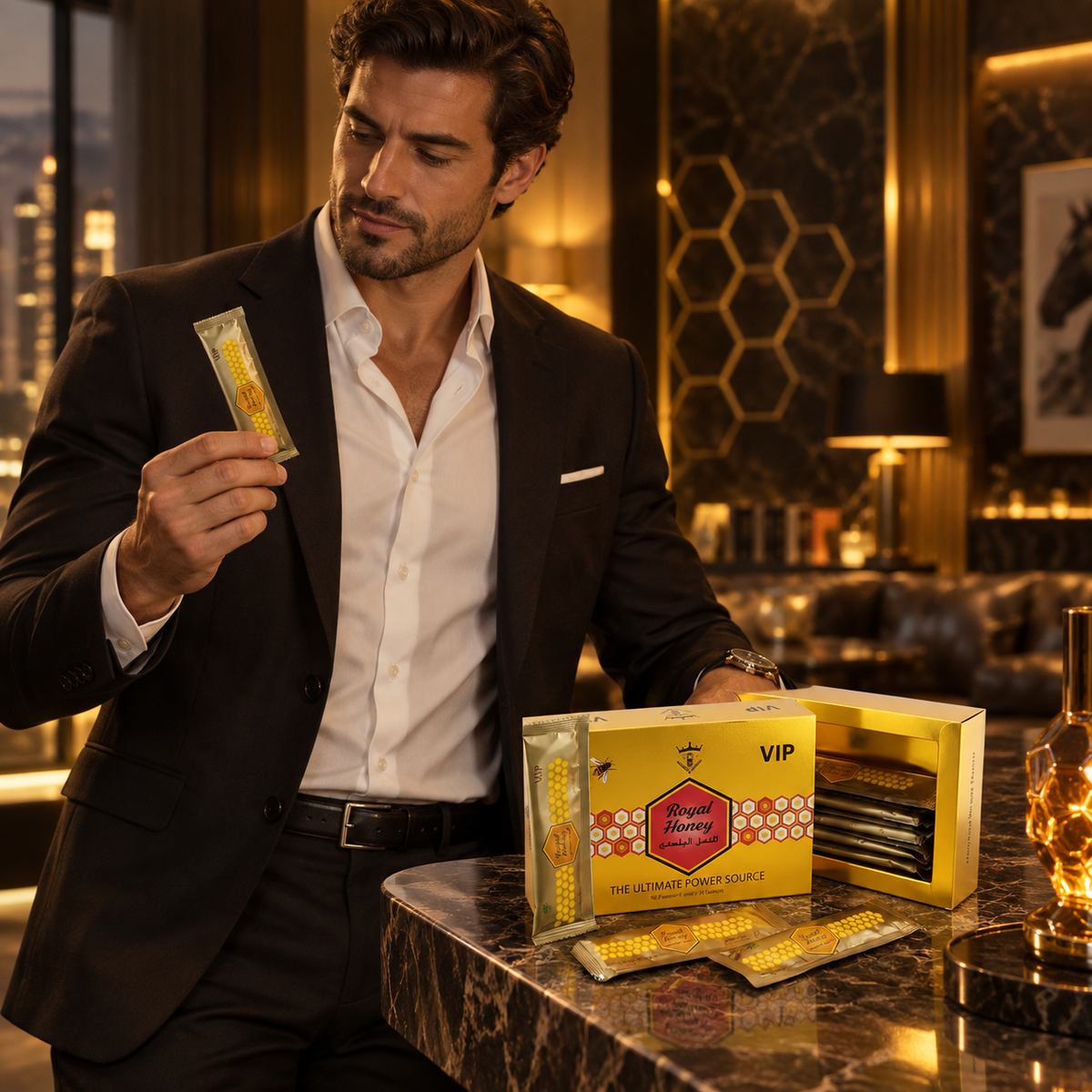 Miel Divina VIP Gold 12 Sobres 20g