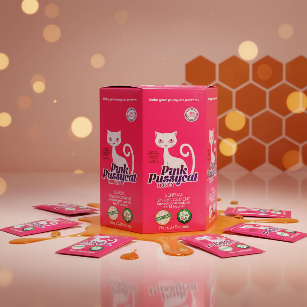 Pink Pussycat Honey Hexagonal - Estilo Premium Miel Divina