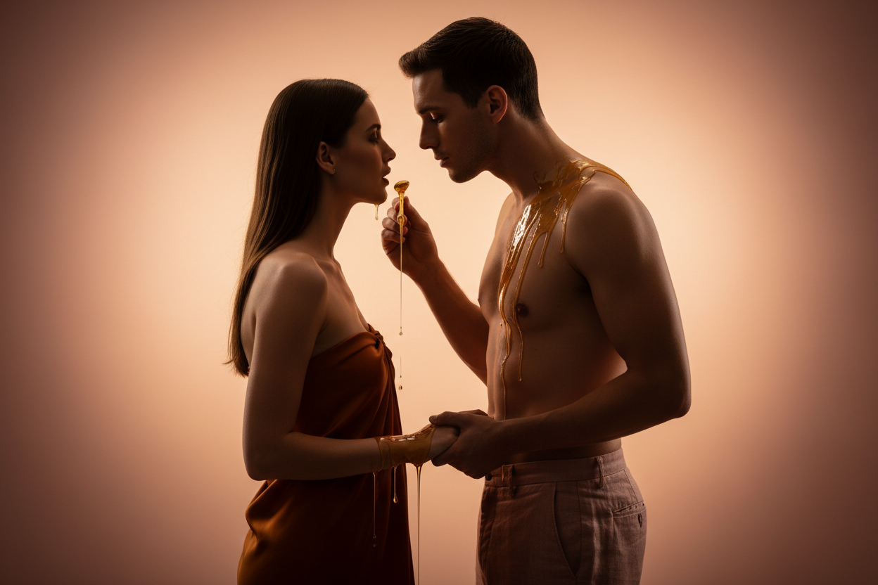 Portada Miel Divina - Pareja con Miel
